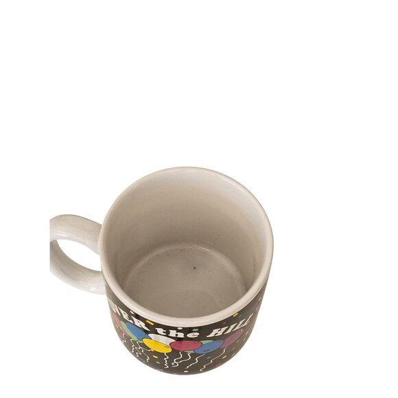 Vintage "Over The Hill" Mug With Balloons Design 1980 f.b. Bogart Ceramic Made I - Picture 5 of 6
